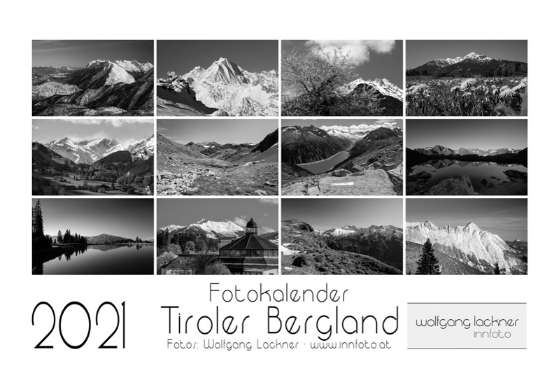 Kalender Tiroler Bergland 2021 Deckblatt